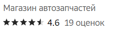 Повышение рейтинга магазина автозапчастей на 2ГИС с 3.9 до 4.6